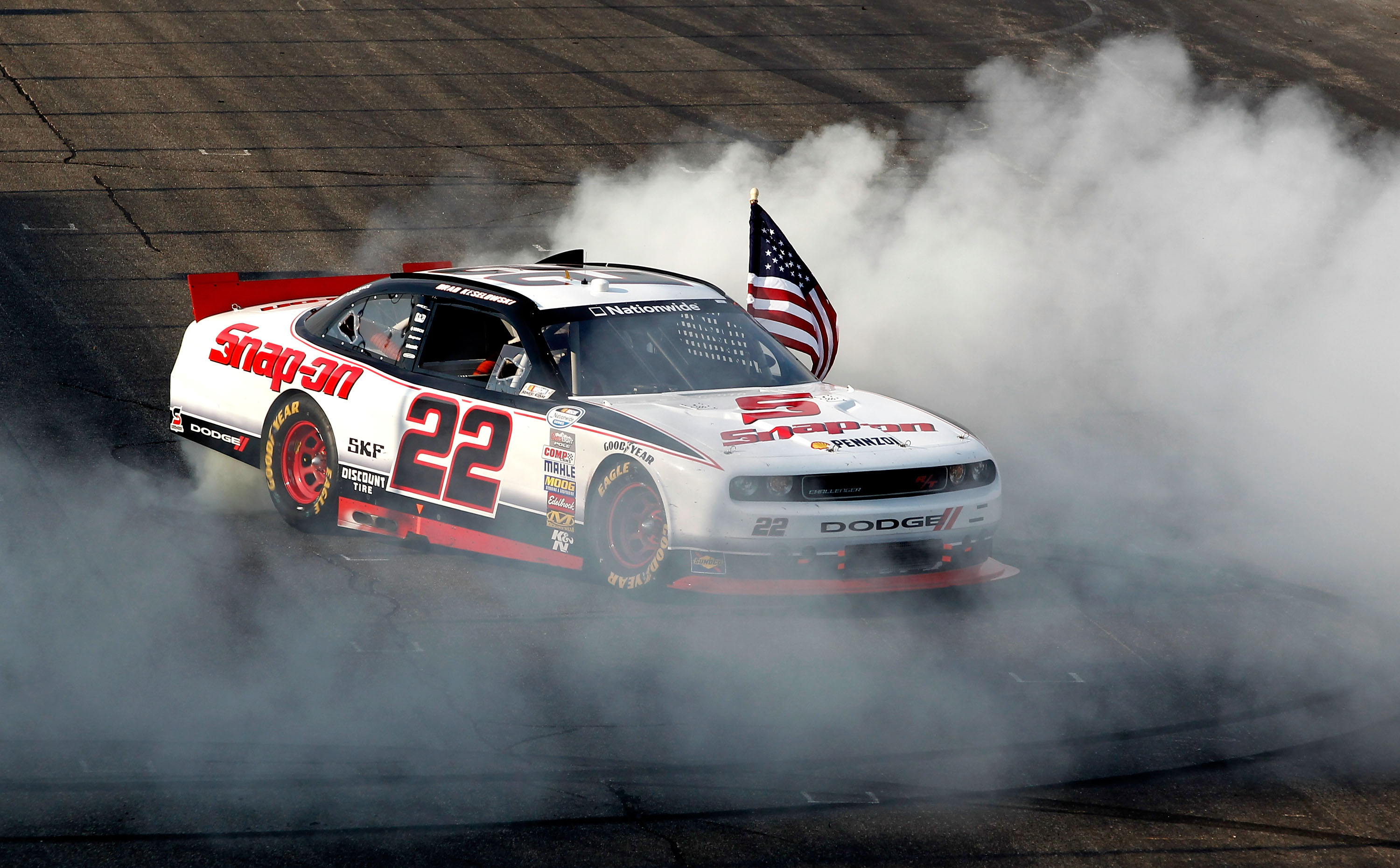 2012 New Hampshire July NNS Brad Keselowski burnout